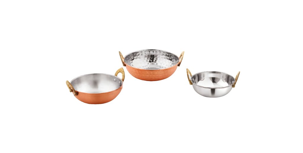 Kadai with Brass Handle